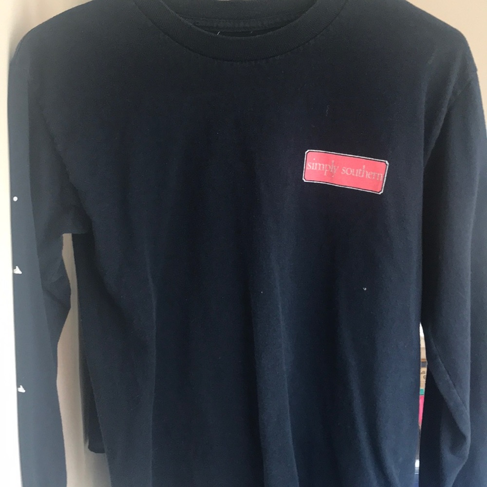 Navy simply southern long sleeve youth medium